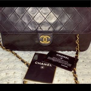 Vintage Chanel flap bag medium